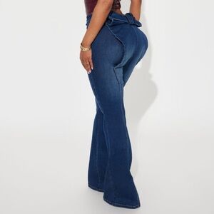 Women's Blue Flared Jeans